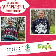 Chris Moncrieff & Kimberley Hornby George take on the ‘Most Jumperful Time of the Year’